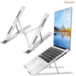 Soporte de aluminio ajustable para computadora portátil